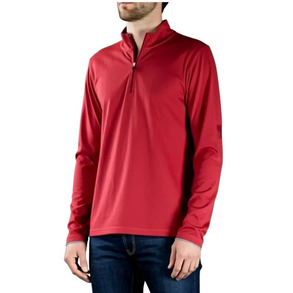 J. Crew Performance Waffle knit, half zip long sleeve shirt, Size Medium NWOT